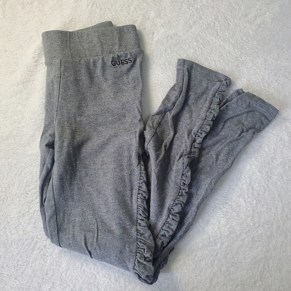 GUESS Grey High Waisted Rutched Leggings - Picture 2 of 6